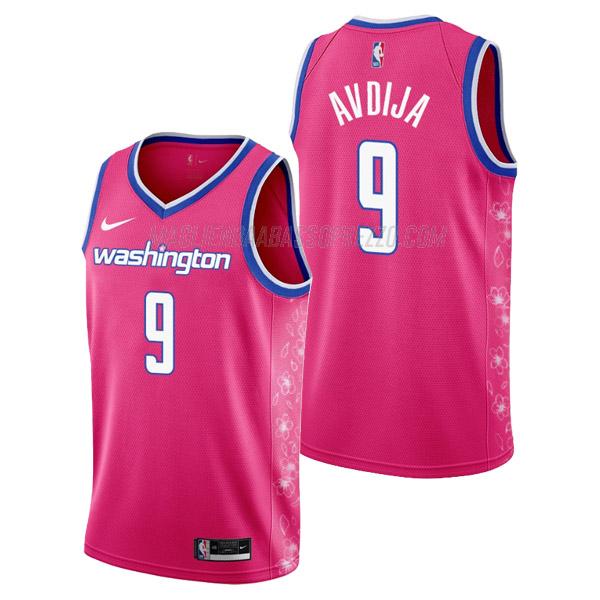 maglia deni avdija washington wizards di 9 uomo city edition 2023 rosa