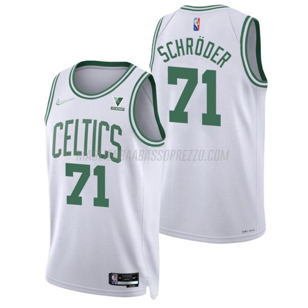 maglia dennis schroder boston celtics di 71 uomo association edition 2022 bianco