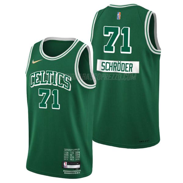 maglia dennis schroder boston celtics di 71 uomo city edition 2022 verde