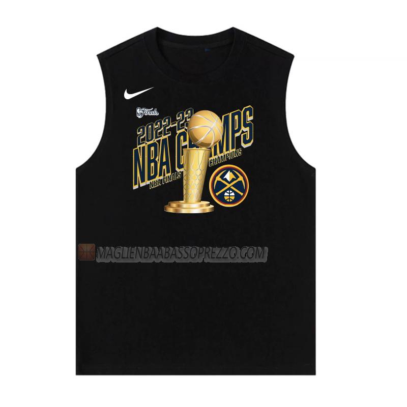 maglia denver nuggets di uomo nba champs 2022-23 nero