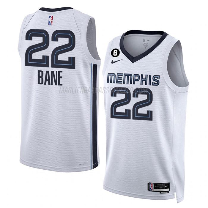 maglia desmond bane memphis grizzlies di 22 uomo association edition 2023 bianco