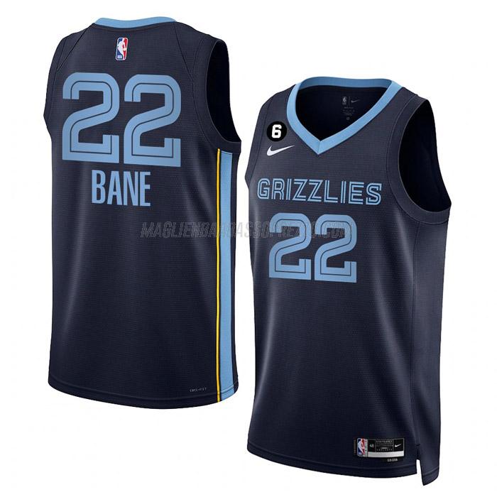 maglia desmond bane memphis grizzlies di 22 uomo icon edition 2023 blu navy