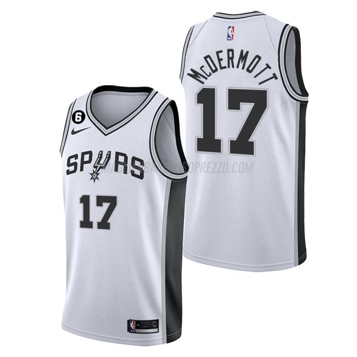 maglia doug mcdermott san antonio spurs di 17 uomo association edition 2023 bianco