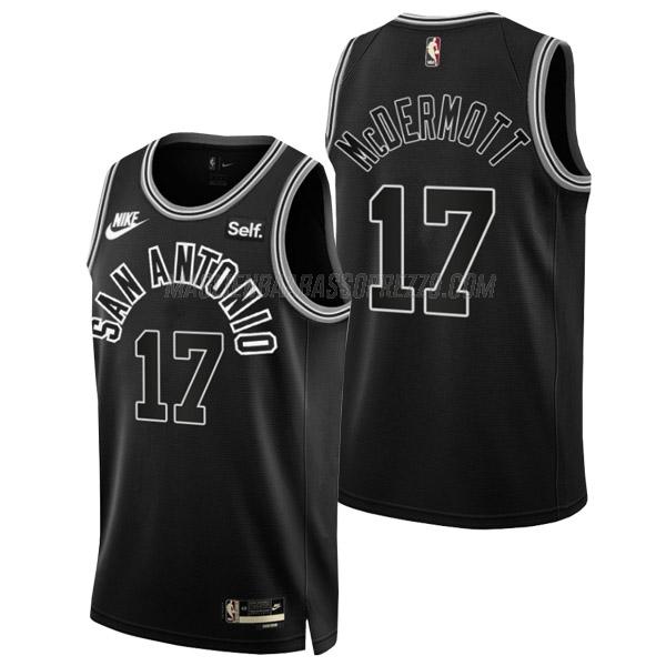 maglia doug mcdermott san antonio spurs di 17 uomo classic edition 2023 nero