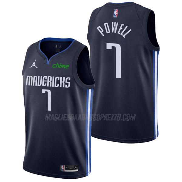 maglia dwight powell dallas mavericks di 7 uomo statement edition 2022 blu navy