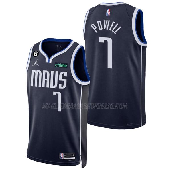 maglia dwight powell dallas mavericks di 7 uomo statement edition 2023 blu navy