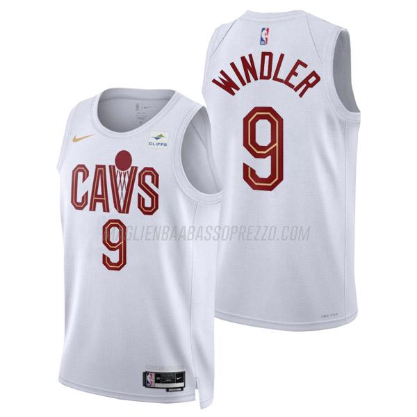 maglia dylan windler cleveland cavaliers di 9 uomo association edition 2023 bianco