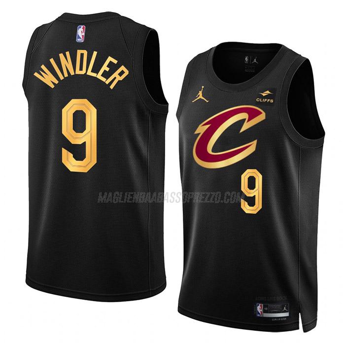 maglia dylan windler cleveland cavaliers di 9 uomo statement edition 2023 nero