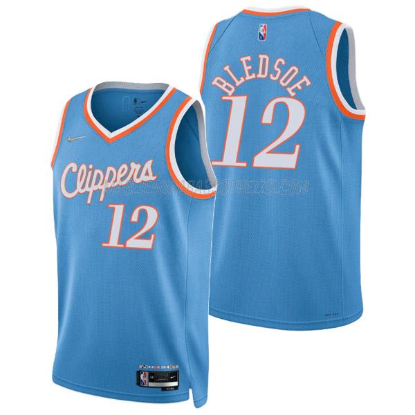 maglia eric bledsoe los angeles clippers di 12 uomo city edition 2022 blu