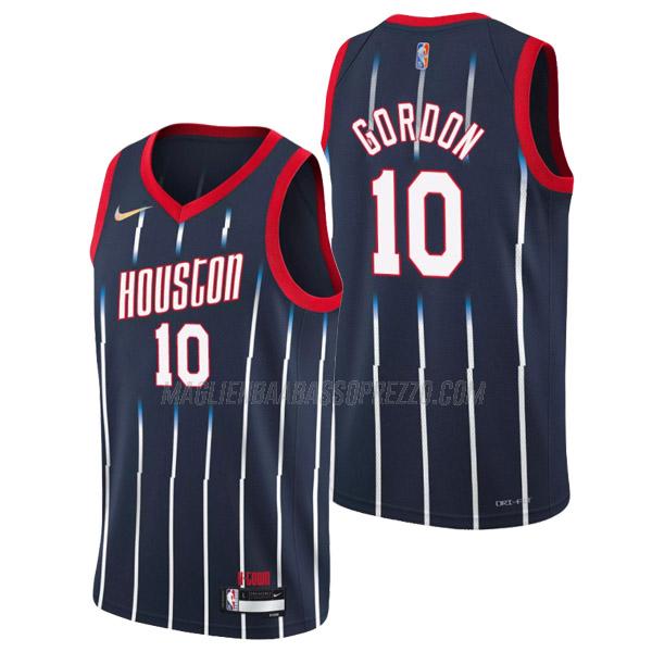 maglia eric gordon houston rockets di 10 uomo city edition 2022 blu