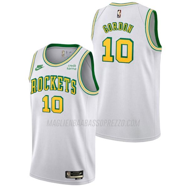 maglia eric gordon houston rockets di 10 uomo classic edition 2023 bianco