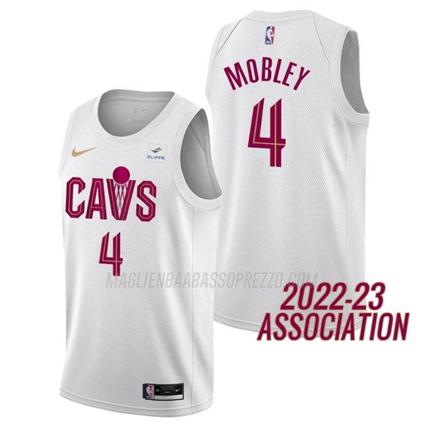 maglia evan mobley cleveland cavaliers di 4 uomo association edition 2023 bianco