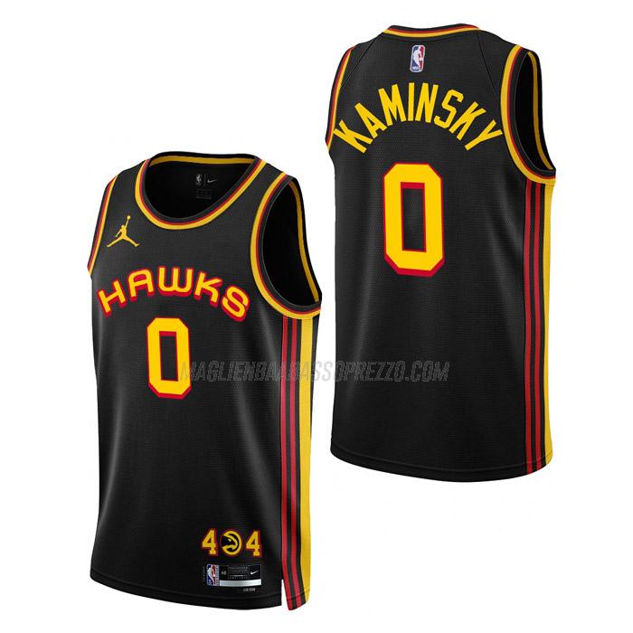 maglia frank kaminsky atlanta hawks di 0 uomo statement edition 2023 nero