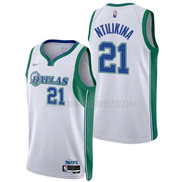 maglia frank ntilikina dallas mavericks di 21 uomo city edition 2022 bianco