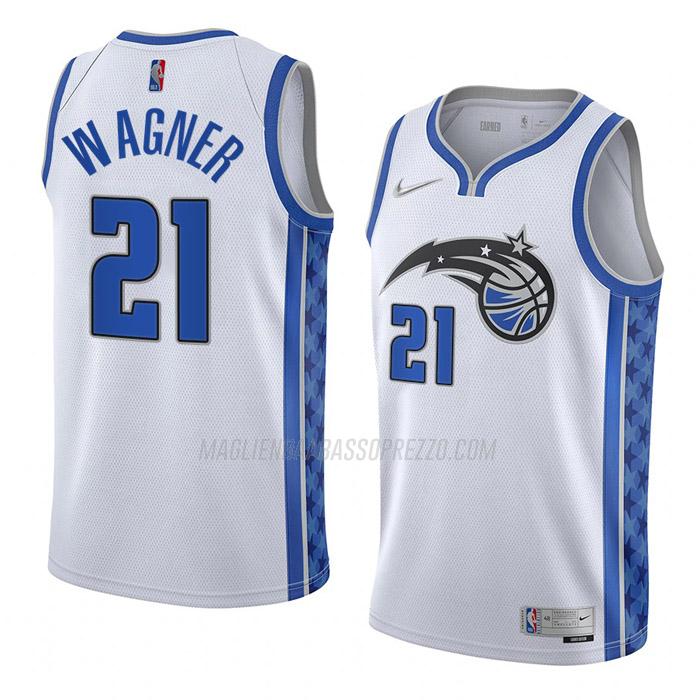 maglia franz wagner orlando magic di 21 uomo earned edition 2023 bianco