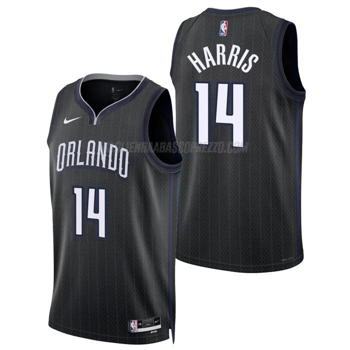 maglia gary harris orlando magic di 14 uomo city edition 2023 nero