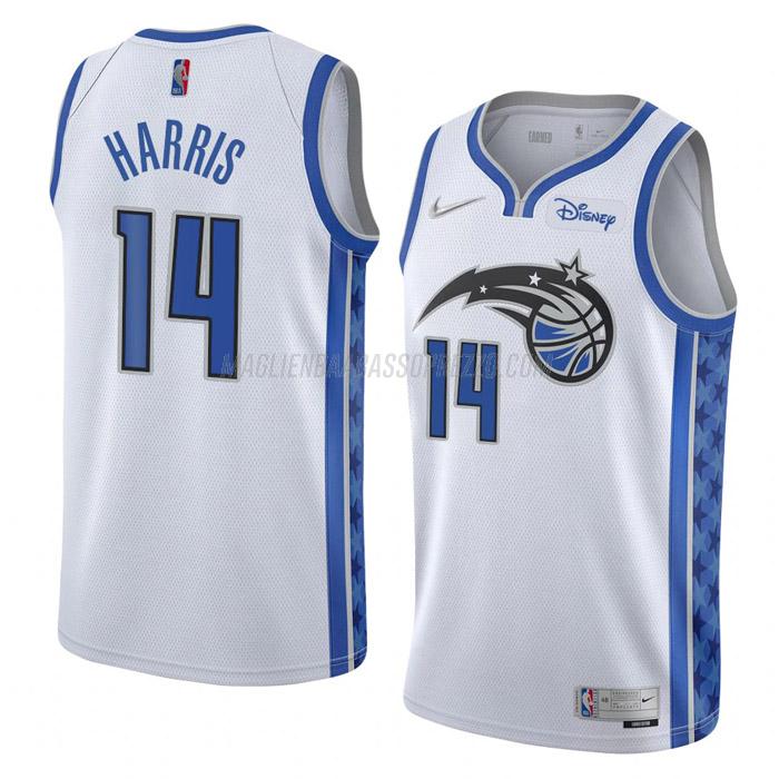 maglia gary harris orlando magic di 14 uomo earned edition 2023 bianco