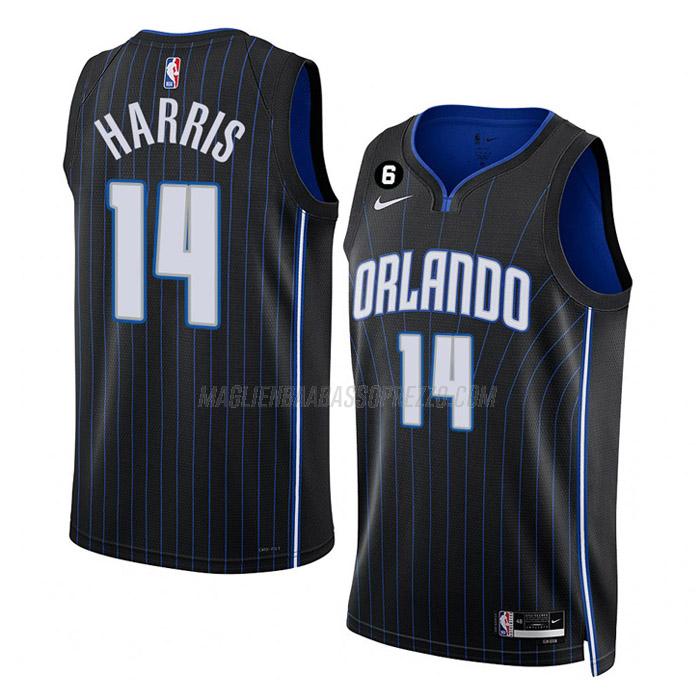 maglia gary harris orlando magic di 14 uomo icon edition 2023 nero