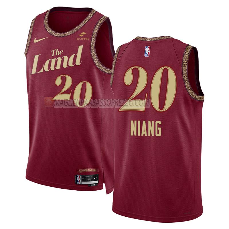 maglia georges niang cleveland cavaliers di 20 uomo city edition 2023-24 nero