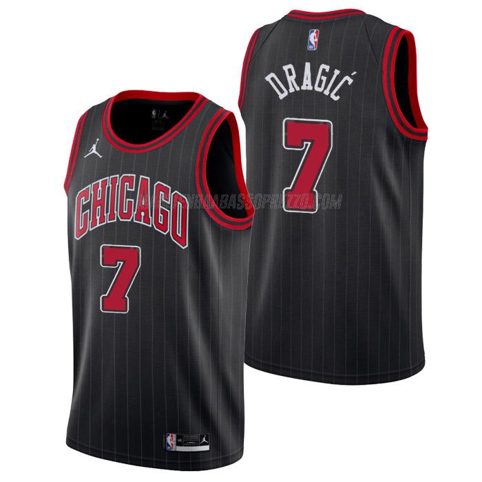 maglia goran dragic chicago bulls di 7 uomo statement edition 2023 nero