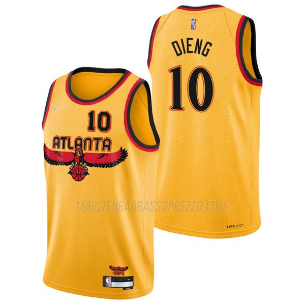 maglia gorgui dieng atlanta hawks di 10 uomo city edition 2022 giallo