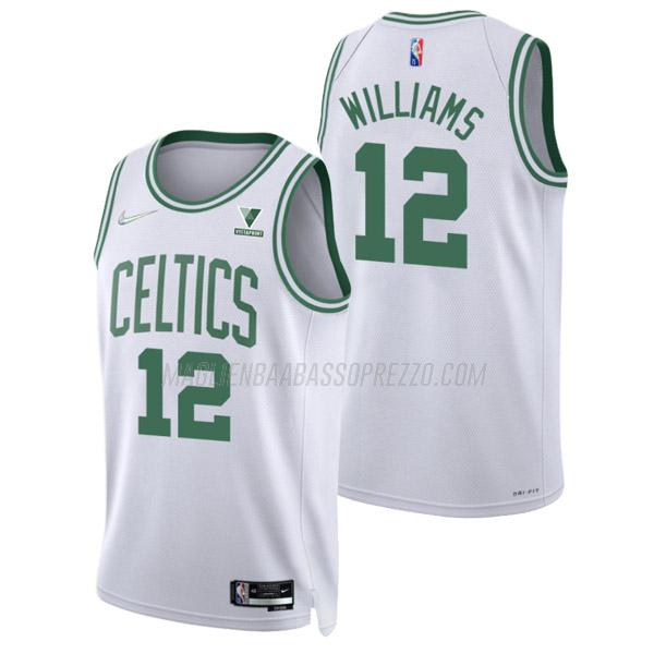 maglia grant williams boston celtics di 12 uomo association edition 2022 bianco