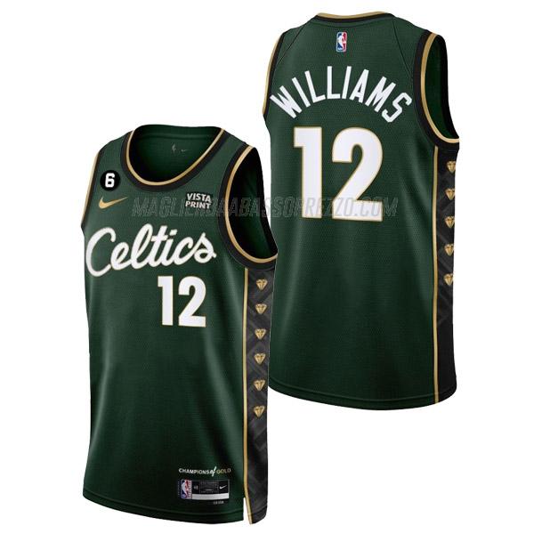 maglia grant williams boston celtics di 12 uomo city edition 2023 verde