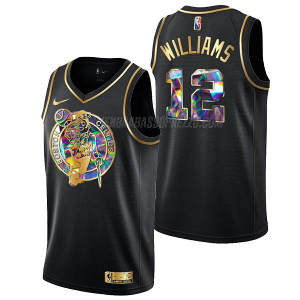 maglia grant williams boston celtics di 12 uomo golden diamond edition 2022 nero