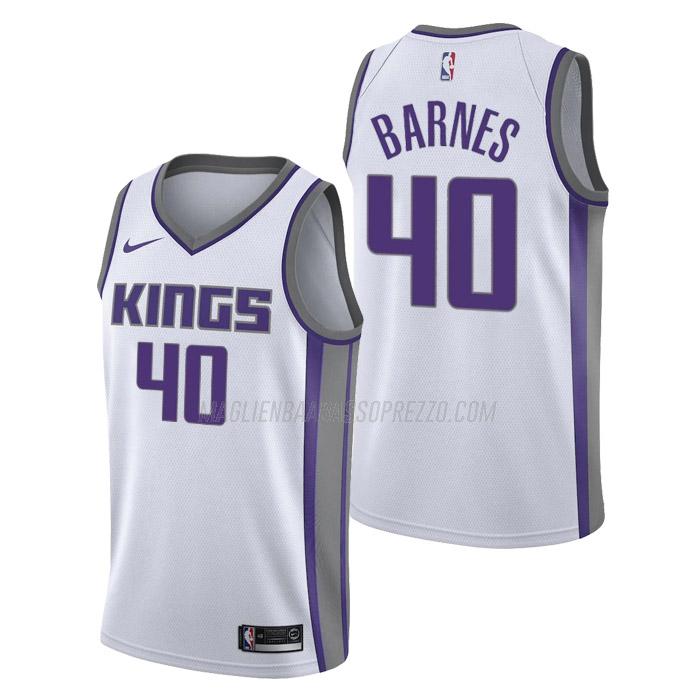 maglia harrison barnes sacramento kings di 40 uomo association edition 2023 bianco