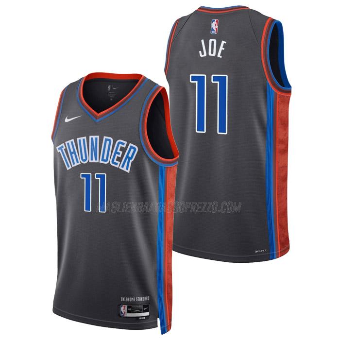 maglia isaiah joe oklahoma city thunder di 11 uomo city edition 2023 grigio