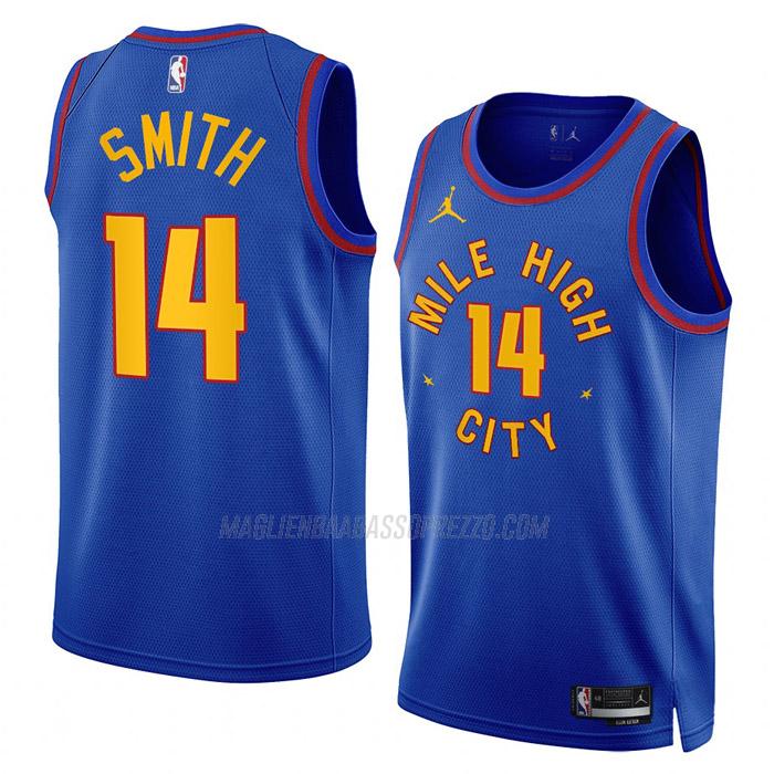 maglia ish smith denver nuggets di 14 uomo statement edition 2023 blu