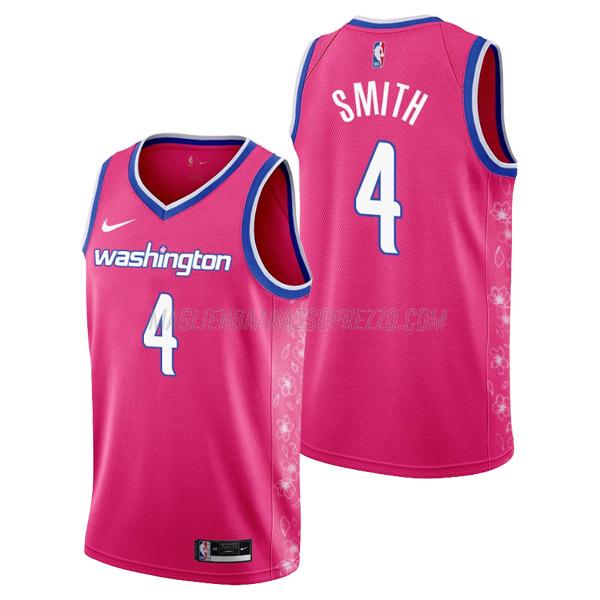 maglia ish smith washington wizards di 4 uomo city edition 2023 rosa