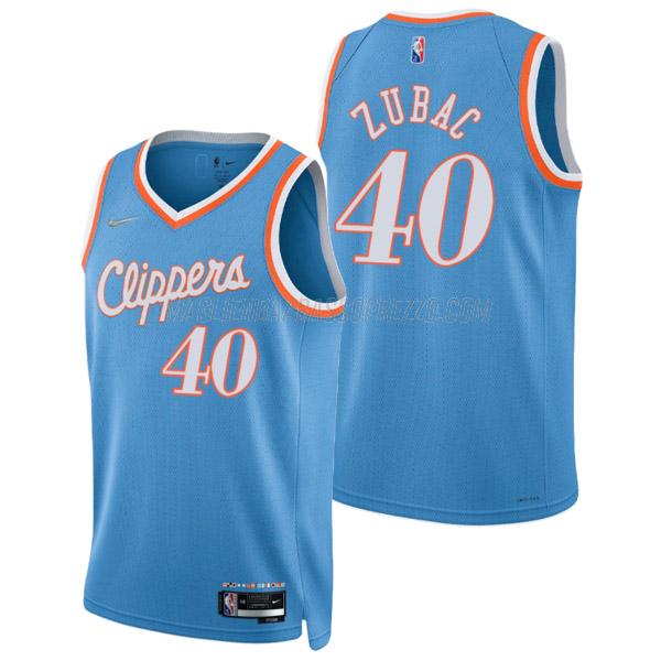 maglia ivica zubac los angeles clippers di 40 uomo city edition 2022 blu