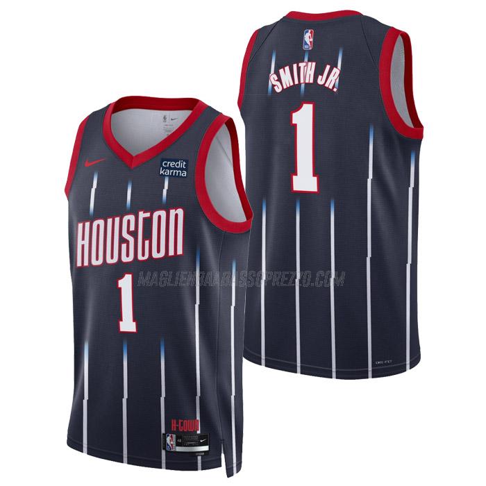 maglia jabari smith jr houston rockets di 1 uomo city edition 2023 blu