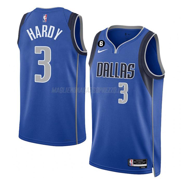 maglia jaden hardy dallas mavericks di 3 uomo icon edition 2023 blu