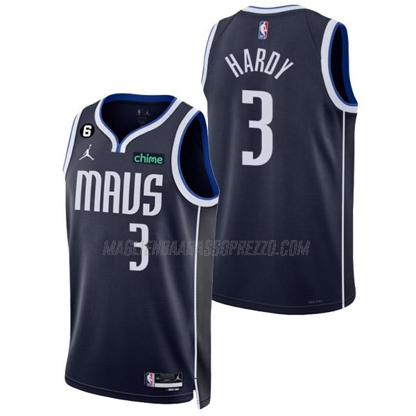 maglia jaden hardy dallas mavericks di 3 uomo statement edition 2023 blu navy