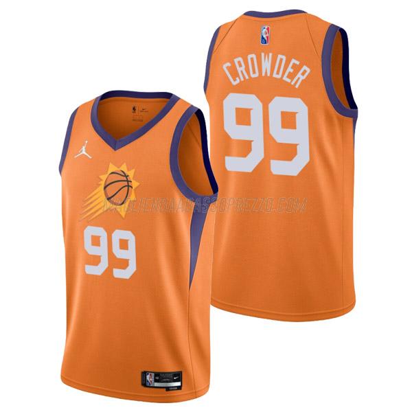 maglia jae crowder phoenix suns di 99 uomo statement edition 2022 arancia