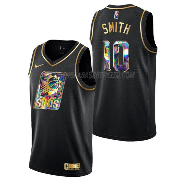 maglia jalen smith phoenix suns di 10 uomo golden diamond edition 2022 nero