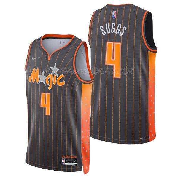 maglia jalen suggs orlando magic di 4 uomo city edition 2022 nero