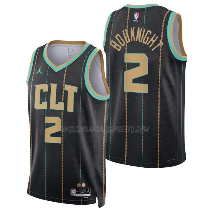 maglia james bouknight charlotte hornets di 2 uomo city edition 2023 nero