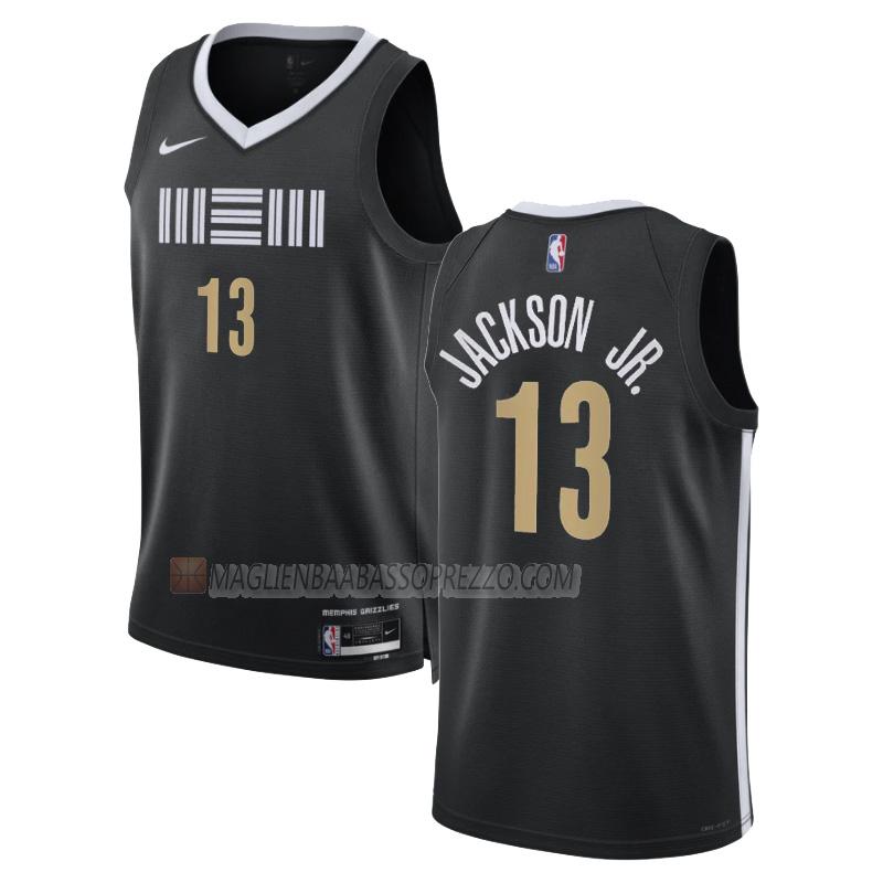 maglia jaren jackson jr memphis grizzlies di 13 uomo city edition 2023-24 nero