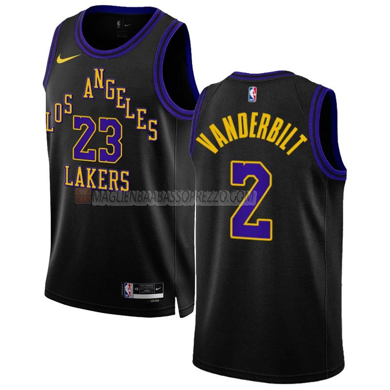 maglia jarred vanderbilt los angeles lakers di 2 uomo city edition 2023-24 nero