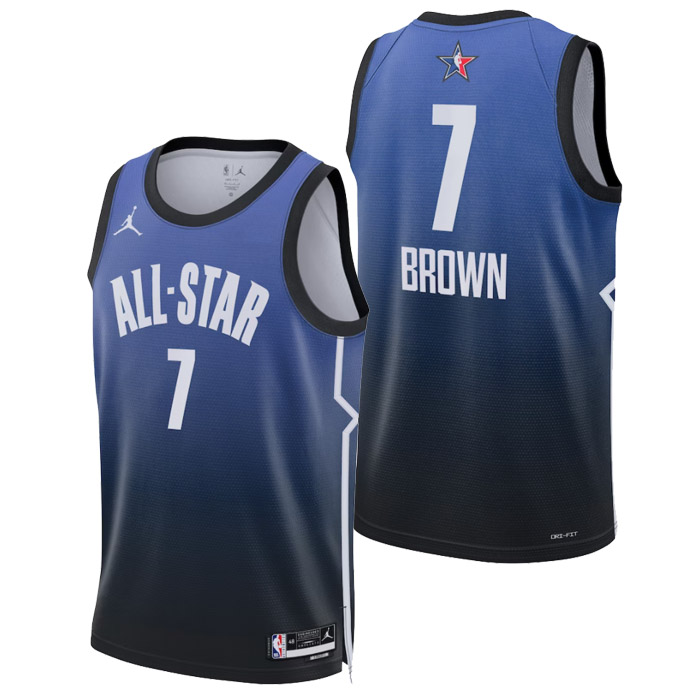 maglia jaylen brown nba all-star di 7 uomo 2023 blu