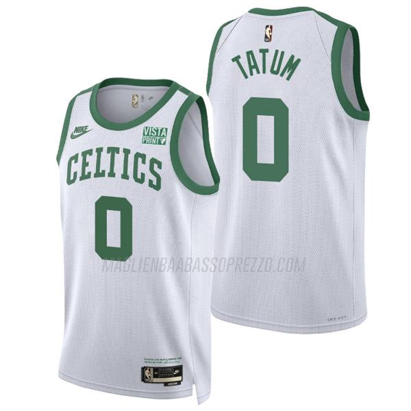 maglia jayson tatum boston celtics di 0 uomo classic edition 2022 bianco