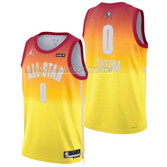 maglia jayson tatum nba all-star di 0 uomo 2023 arancia