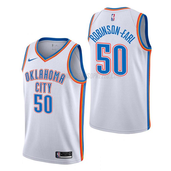 maglia jeremiah robinson-earl oklahoma city thunder di 50 uomo association edition 2023 bianco