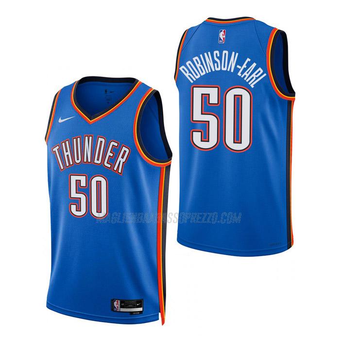 maglia jeremiah robinson-earl oklahoma city thunder di 50 uomo icon edition 2023 blu