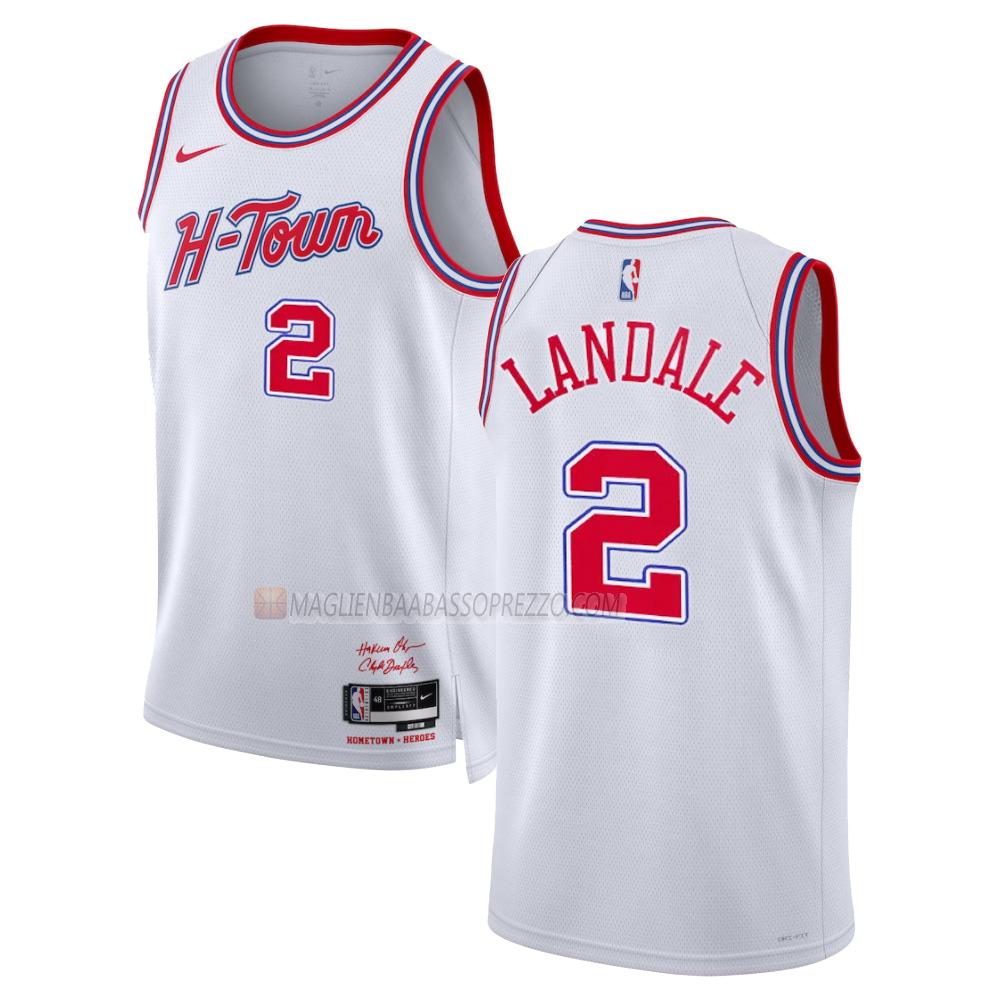 maglia jock landale houston rockets di 2 uomo city edition 2023-24 bianco