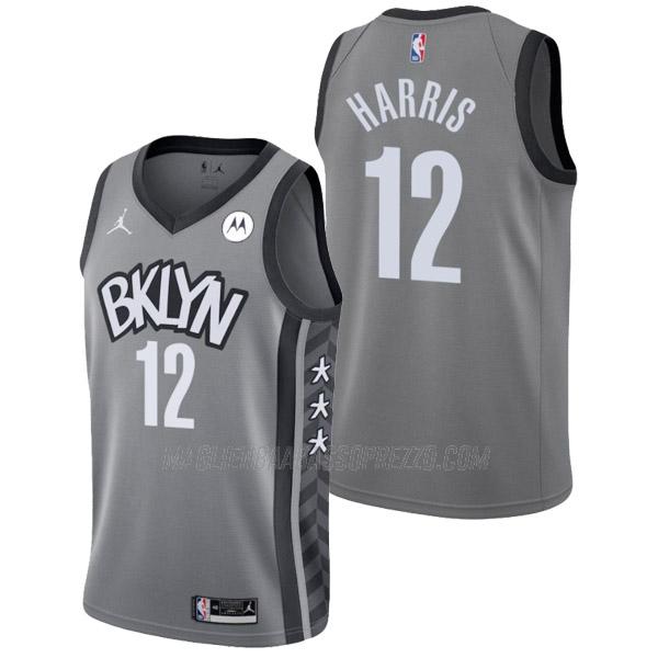 maglia joe harris brooklyn nets di 12 uomo statement edition 2022 grigio