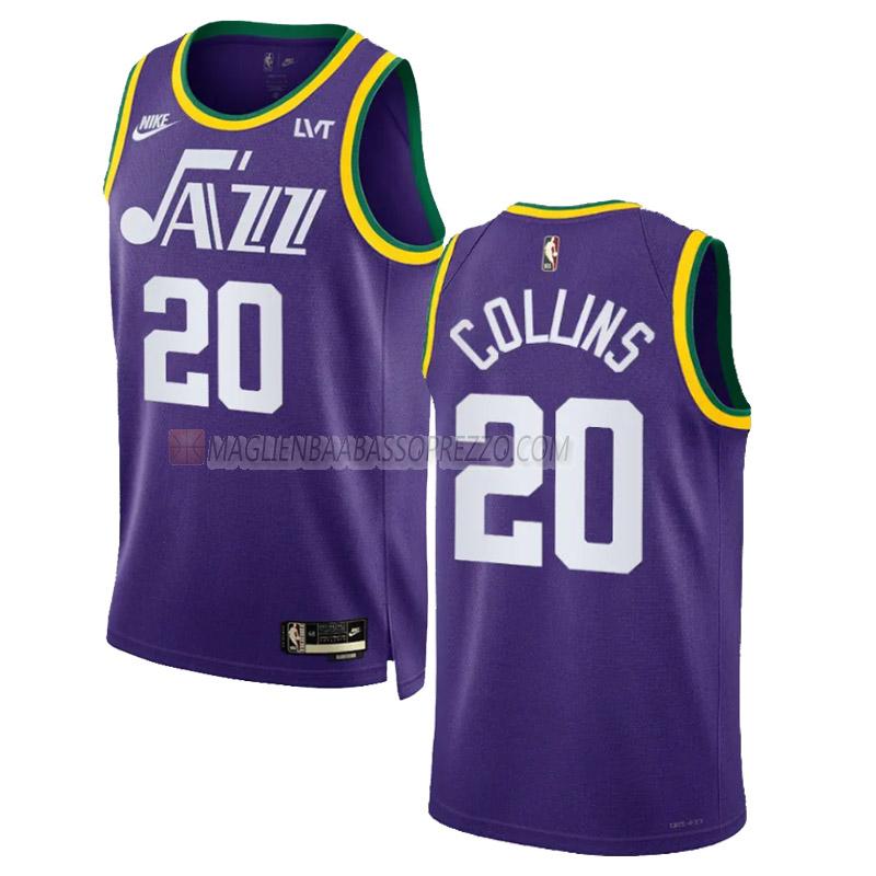 maglia john collins utah jazz di 20 uomo classic edition 2023-24 viola